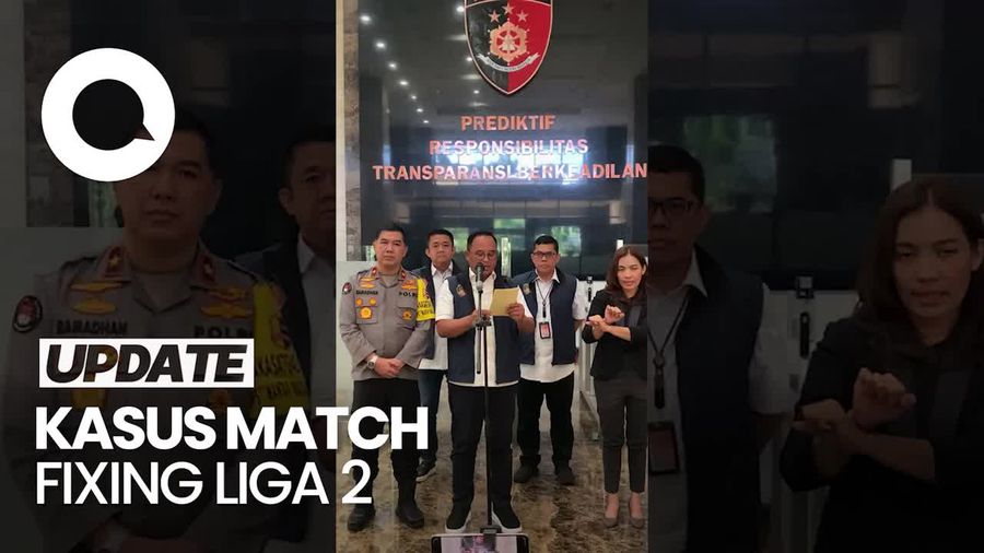 Polri Tahan 3 Tersangka Kasus Match Fixing Liga 2