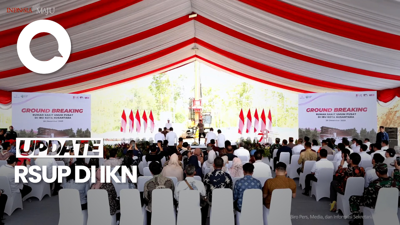 Jokowi Groundbreaking Rumah Sakit Umum Pusat Di IKN