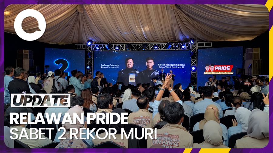 Relawan PRIDE Prabowo-Gibran Pecahkan 2 Rekor MURI
