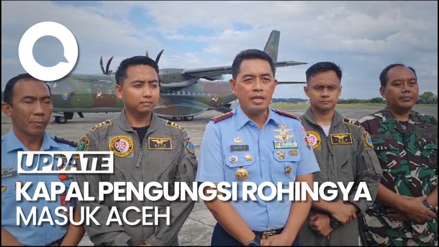  TNI AU Deteksi 5 Titik Pendaratan Rohingya di Aceh