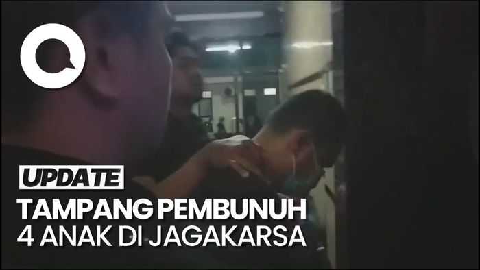 Tampang Panca Pembunuh 4 Anak saat Tiba di Polres Jaksel