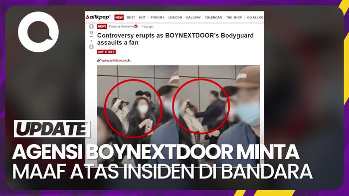 Pengawal BOYNEXTDOOR Dorong Penggemar di Bandara, Agensi Minta Maaf