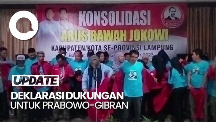 Puluhan Kader PDIP Lampung Deklarasi Dukungan untuk Prabowo-Gibran