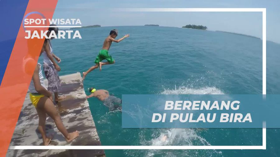 Pulau Bira Kepulauan Seribu, Berenang Seru Bersama Anak-anak 