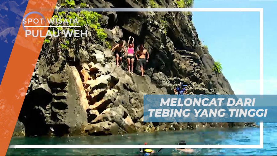 Uji Nyali, Melompat ke Laut dari Tebing Bibir Pantai yang Tinggi, Pulau Weh