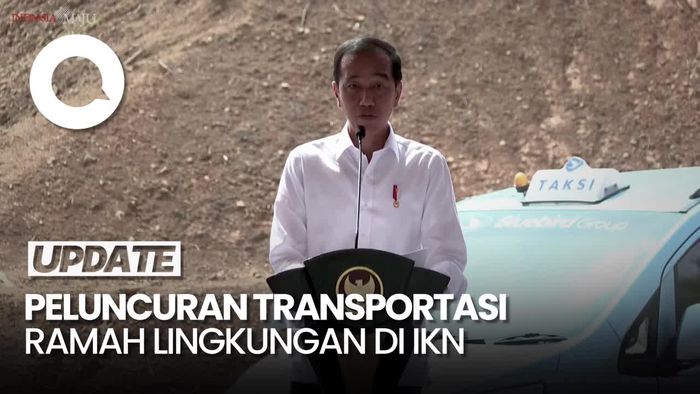Jokowi Luncurkan Transportasi Ramah Lingkungan di IKN, Ada Bus-Taksi Listrik