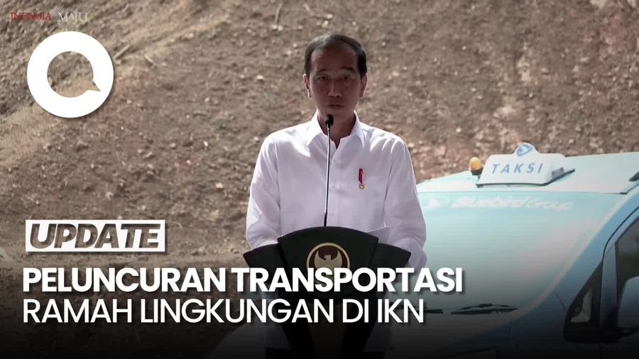 Jokowi Luncurkan Transportasi Ramah Lingkungan di IKN, Ada Bus-Taksi Listrik