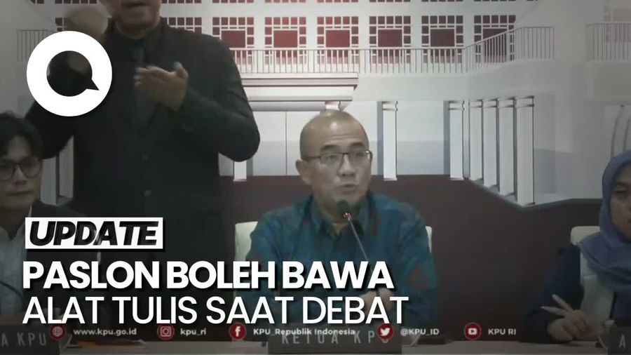 Debat Cawapres Disediakan Podium, Para Paslon Boleh Bawa Alat Tulis