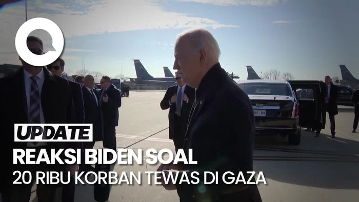 Jumlah Korban Tewas di Gaza Capai 20 Ribu Orang, Joe Biden: Ini Tragis