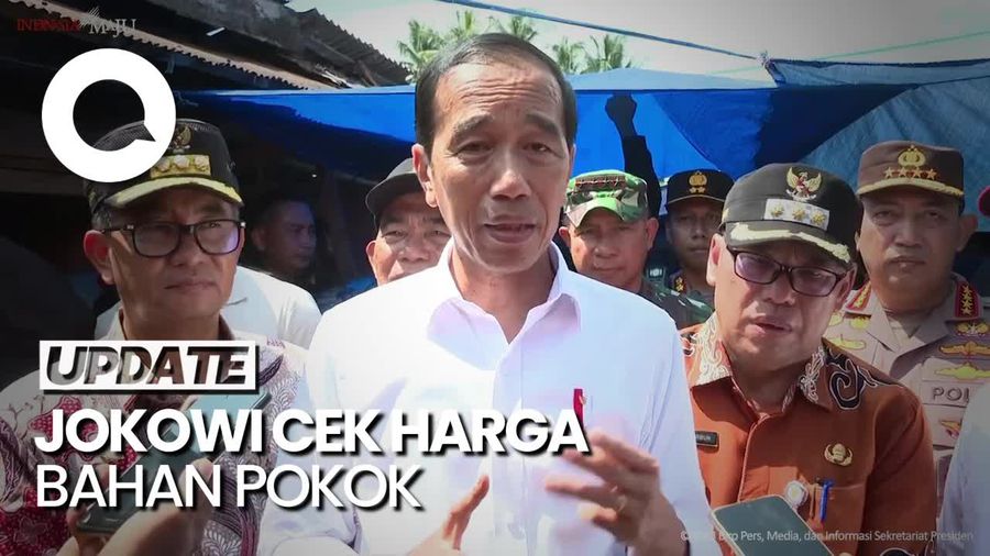 Kunjungi Pasar Waru, Jokowi Sebut Harga Cabai-Bawang Merah Sangat Baik