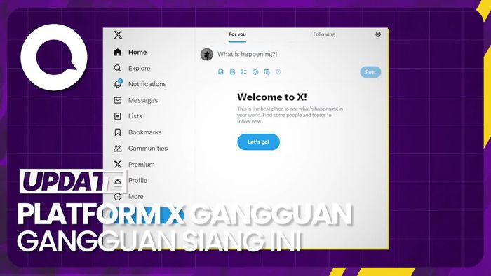 Twitter/X Eror, Timeline Mendadak Hilang