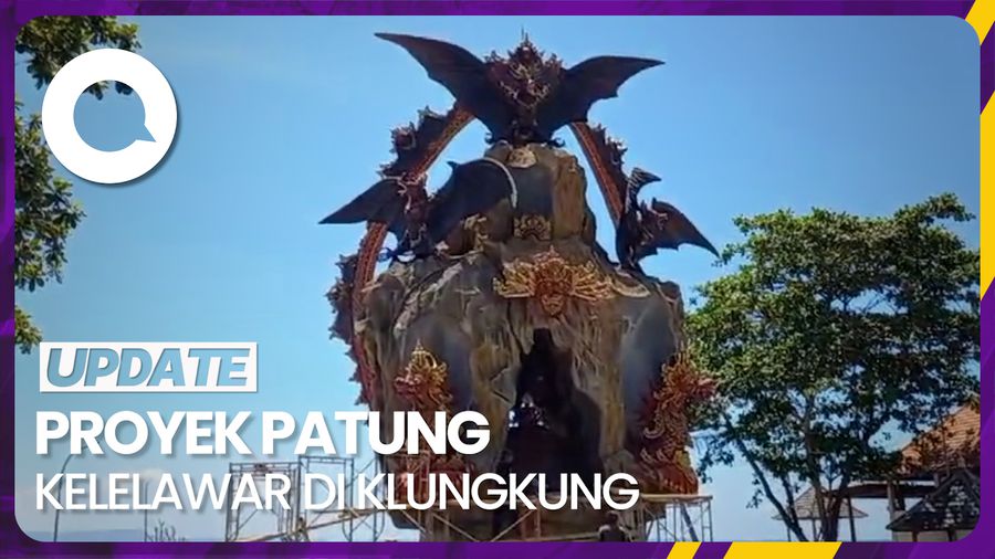 Kondisi Patung Kelelawar yang Bakal Jadi Ikon Baru di Klungkung, Bali
