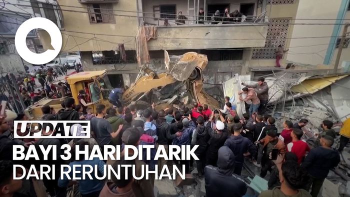 Momen Bayi Berusia 3 Hari di Gaza Selamat dari Serangan Udara Israel