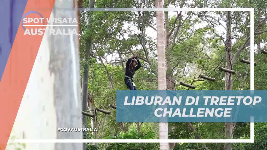 Aneka Wahana Outbound di Treetop Challenge Adventure Park Australia 