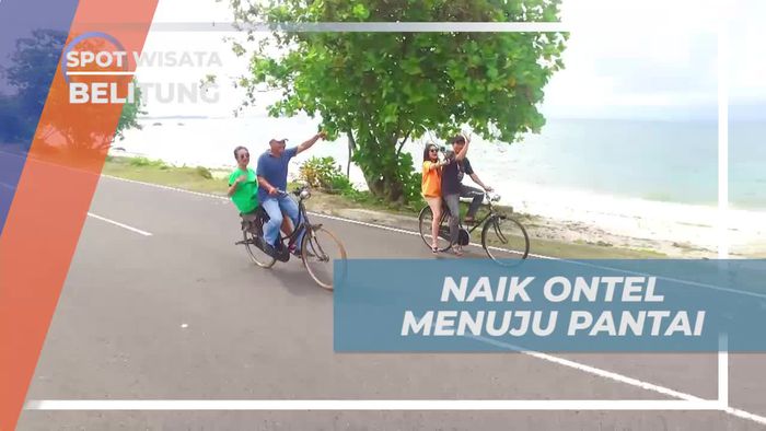Bersepeda Ontel Menuju Pantai Tanjung Tinggi Belitung