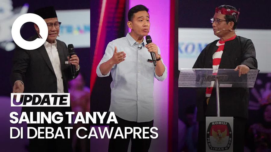 Saat Cak Imin-Gibran-Mahfud Saling Tanya & Menanggapi di Debat Cawapres