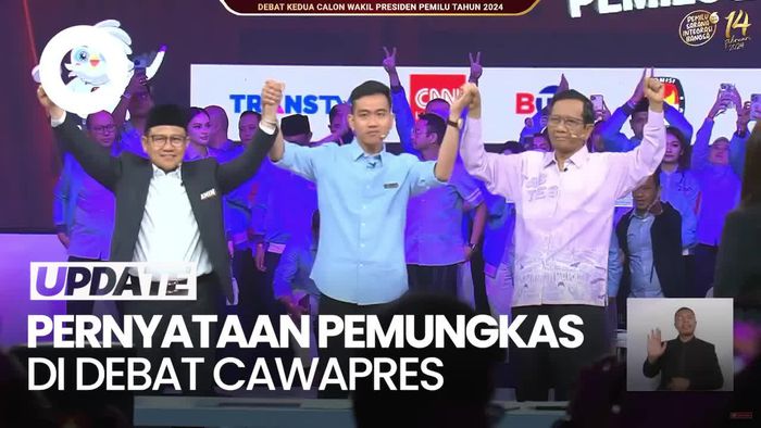 Pernyataan Penutup Cak Imin-Gibran-Mahfud di Debat Cawapres
