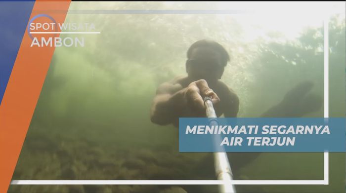Mandi-mandi Menikmati Kesegaran Air Terjun Desa Ureng, Ambon