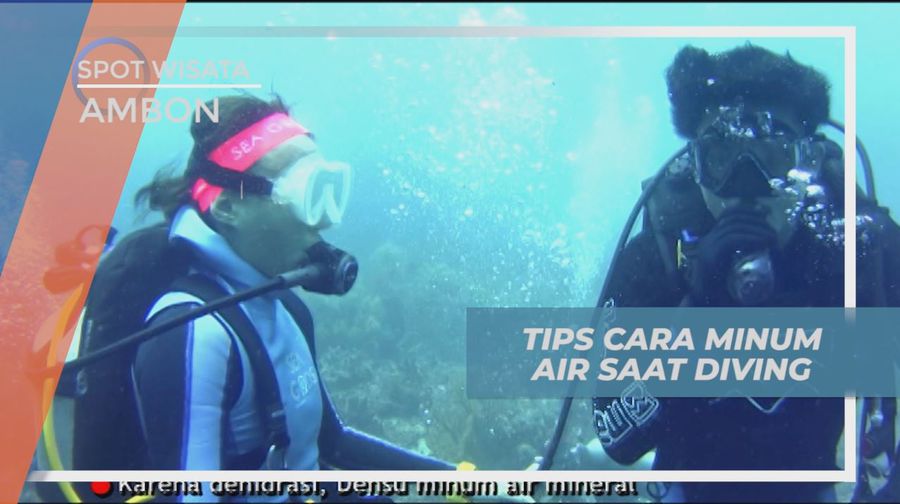 Tips Cara Minum Air Mineral Saat Sedang Diving, Ambon