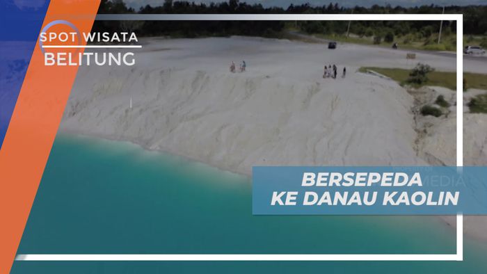Mengisi Waktu Liburan Dengan Bersepeda Menuju Danau Kaolin, Belitung
