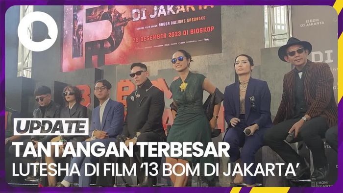 Nge-drift, Jadi Adegan Menantang Lutesha di Film 13 Bom di Jakarta