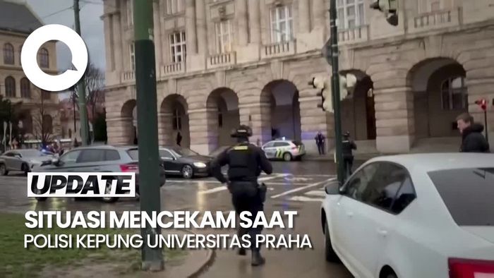 Detik-detik Polisi Kepung Universitas Praha saat Terjadi Penembakan Massal