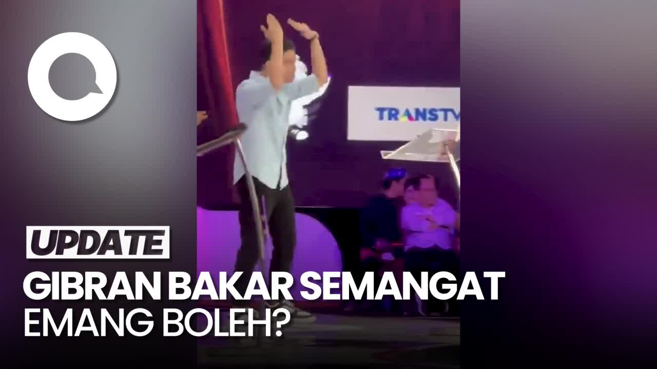 Gestur Gibran Kembali Bakar Semangat Saat Debat