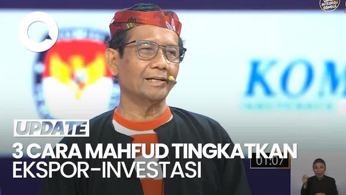 Mahfud Ungkap 3 Cara Meningkatkan Ekspor dan Investasi