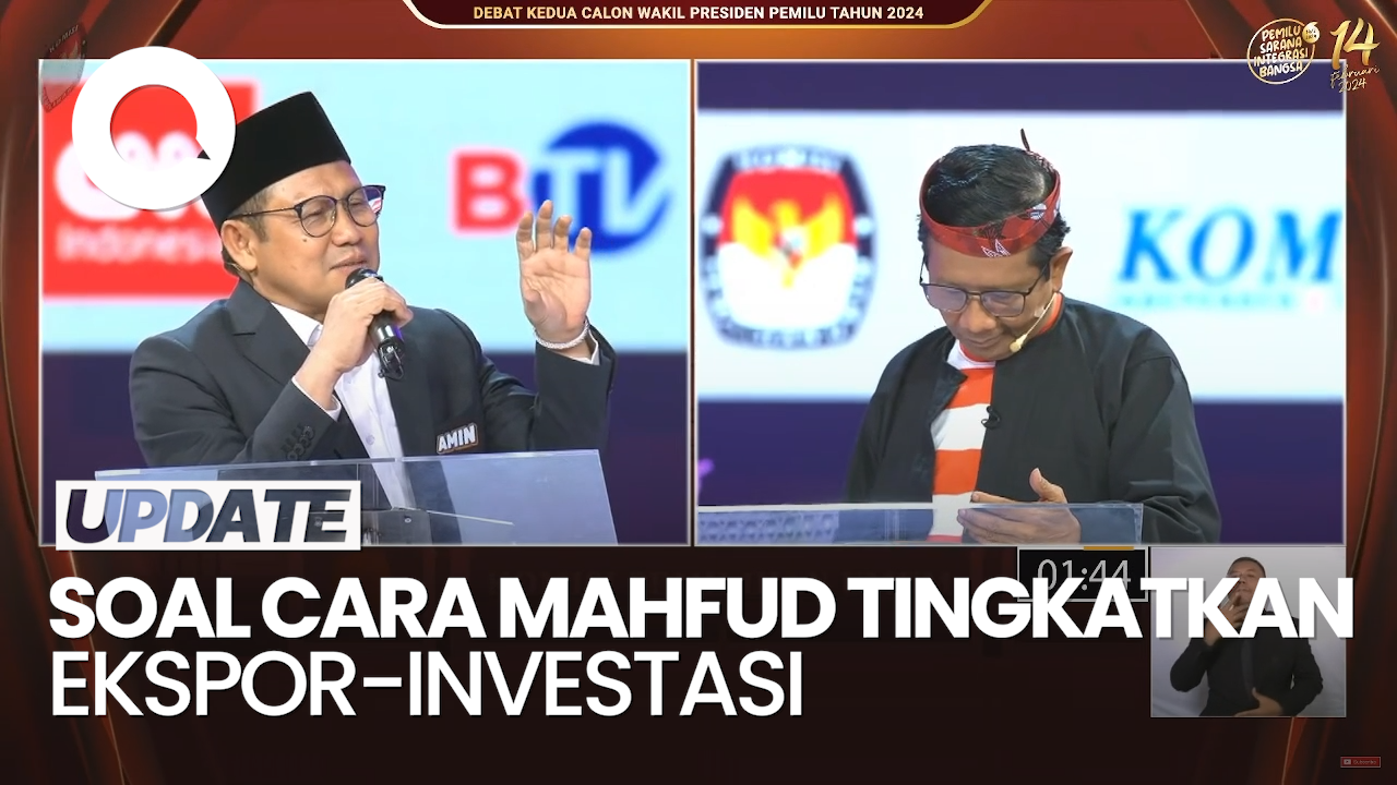 Mahfud Pertanyakan Visi Misi Cak Imin Soal Target Pertumbuhan Ekonomi