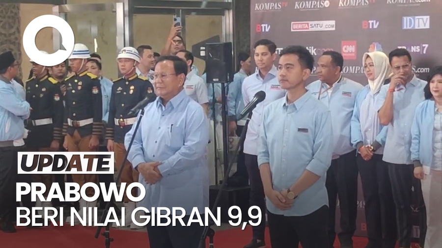 Prabowo Bangga dengan Gibran: Saya Beri Nilai 9,9