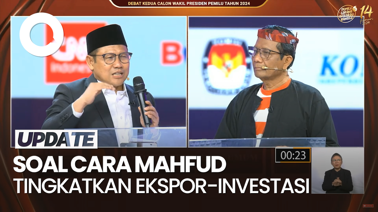 Tanggapan Cak Imin Soal Cara Mahfud Tingkatkan Ekspor-Investasi