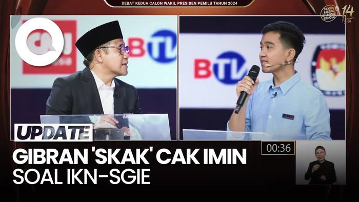 Momen Gibran Skak Cak Imin soal Tumpengan di IKN-SGIE