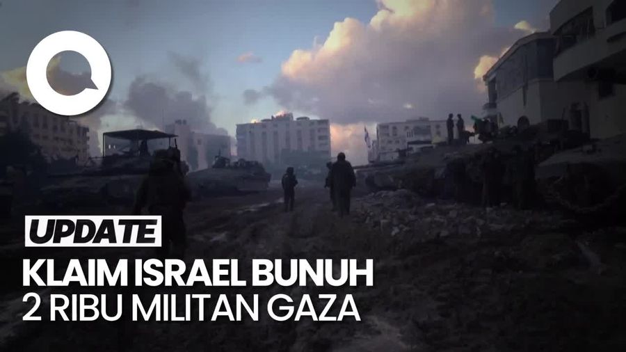 Israel Klaim Bunuh 2 Ribu Militan di Gaza Sejak Dimulainya Lagi Pertempuran
