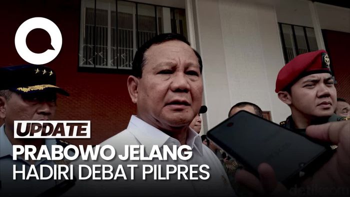 Lambaian Tangan Prabowo Jelang Hadiri Debat Pilpres 2024