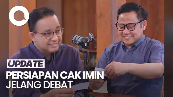 Momen Kocak Anies-Cak Imin Simulasi Tanya Jawab jelang Debat Cawapres