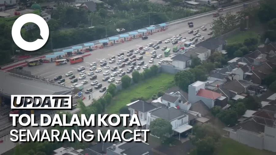 Melihat dari Udara: Kemacetan Tol Semarang Jelang Libur Nataru