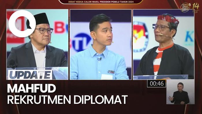 Sorotan Mahfud Md soal Diplomat Titipan Partai di Debat Cawapres