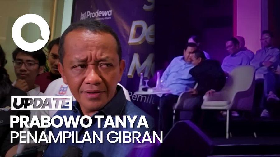 Isi Percakapan Bahlil dan Prabowo yang Viral saat Debat Cawapres
