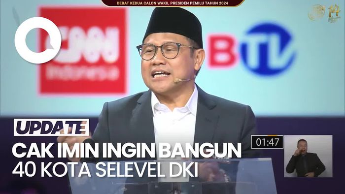 Sentilan Gibran-Mahfud soal Cak Imin Mau Bangun 40 Kota Selevel DKI