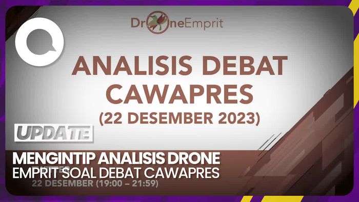 Analisis Drone Emprit saat Debat Cawapres, Siapa Paling Banyak Dibicarakan?
