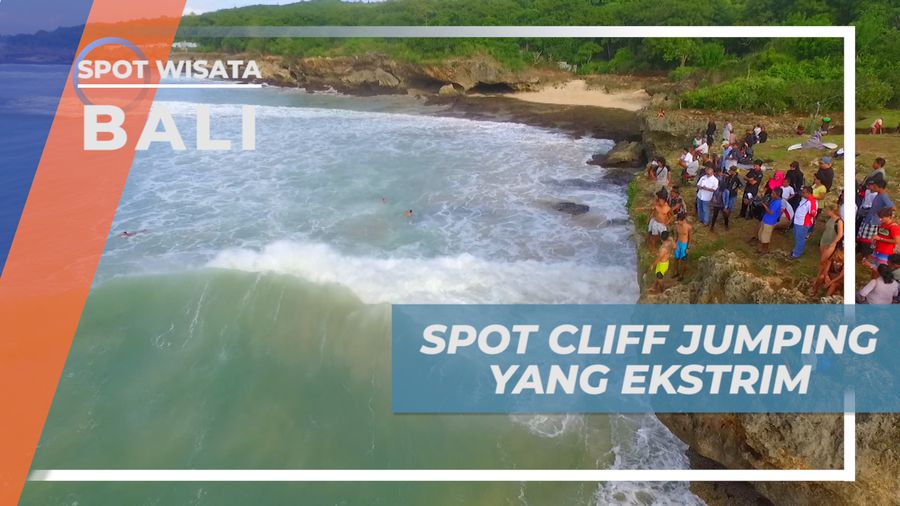 Menjajal Nyali, Beraktivitas Ekstrim Cliff Jumping di Pantai Tunggak Sabe, Bali