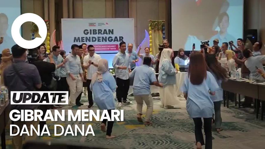 Momen Gibran Menari Dana Dana saat Bertemu Warga Bolaang Mongondow
