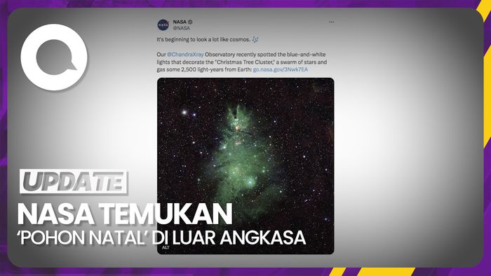 Cantiknya Pohon Natal yang Ditemukan NASA di Luar Angkasa