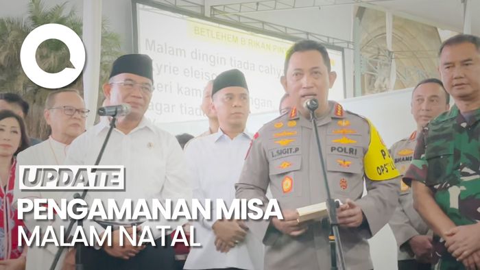 Misa Malam Natal, Polisi Amankan 39.495 Gereja di Indonesia