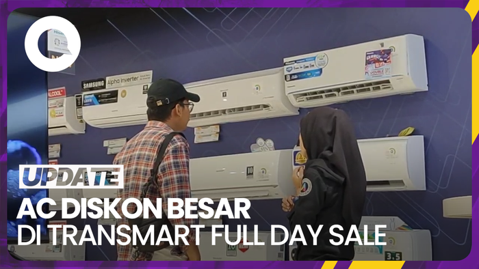 Puasnya Pelanggan Beli AC Dapat Diskon di Transmart Full Day Sale