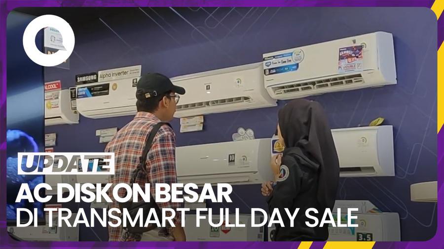 Puasnya Pelanggan Beli AC Dapat Diskon di Transmart Full Day Sale