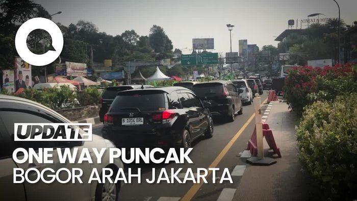 Kondisi Terkini Penerapan One Way Puncak Arah Jakarta