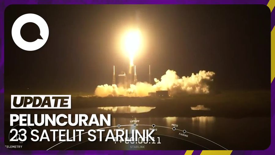 SpaceX Luncurkan 23 Satelit Starlink dengan Roket Falcon 9