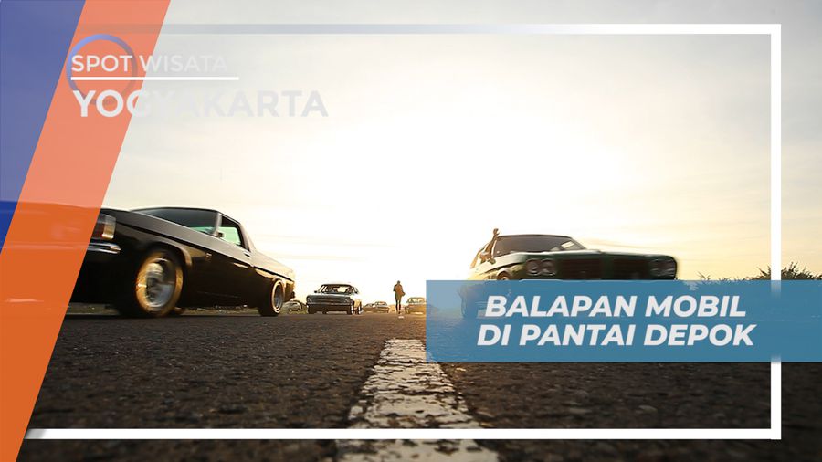 Adu Cepat Tancap Gas, Balap Mobil Klasik di Landasan Pacu, Yogyakarta