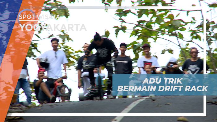 Seru-seruan Adu Skill Bermain Sepeda Drift Rack, Yogyakarta